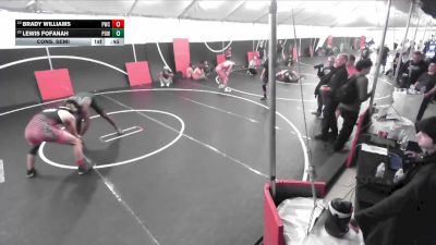 190 lbs Cons. Semi - Brady Williams, Pounders Wrestling Club vs Lewis Fofanah, Poway