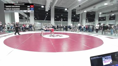 U17 FS - 55 lbs Champ. Round 4 - Mateo Gallegos, M2 Training Center vs Emilio Albanese, Grit Mat Club