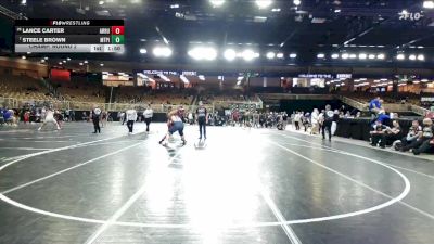 215 lbs Champ. Round 2 - Steele Brown, Mt. Pisgah Christian School vs Lance Carter, Archbishop Rummel