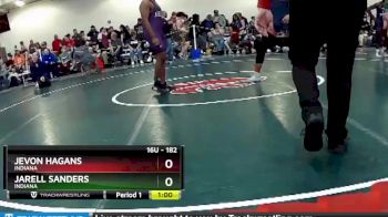 182 lbs Cons. Round 2 - Jevon Hagans, Indiana vs Jarell Sanders, Indiana