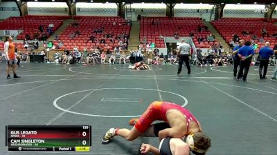 130 lbs Round 1 (4 Team) - Cam Singleton, Neighborhood vs Gus Legato, NMWA