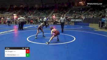 67 lbs Consolation - Mason Gregor, Ragin Raisins WC vs Cale Richardson, Okwa