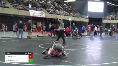 75 lbs Consolation - Jordyn Muhs, Shippensburg, PA vs Evelyn Pittman, Dover, PA