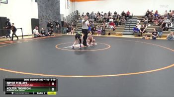 B-10 lbs Cons. Semi - Bryce Phillips, Mediapolis Youth Wrestling vs Kolter Thomson, Morning Sun Tigers