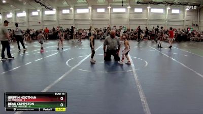 44 lbs Round 4 (8 Team) - Beau Cumpston, Tri State Hammers vs Griffin Hootman, All American