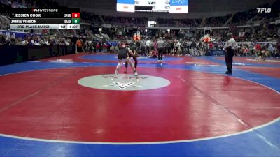 6-7A 138 3rd Place Match - Jessica Cook, Sparkman vs Jamie Vinson, Baldwin County