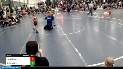 52-56 lbs Quarterfinal - Colton Williams, Malcolm Wrestling Club vs Clayton Dowell, Republic Co Wrestling Club