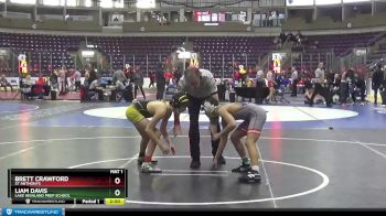 102 lbs Quarterfinal - Liam Davis, Lake Highland Prep School vs Brett Crawford, St Anthonys