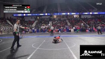 60 lbs Quarterfinal - Allie Mancuso, Hays Wrestling Club vs River Stephens, Abilene