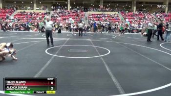 65 lbs Round 1 (6 Team) - Mandi Blades, Greater Heights vs Alexcia Duran, Midwest Misfitz Black