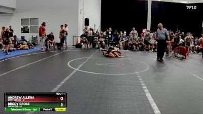 76 lbs Semis (4 Team) - Andrew Allena, Dirty Jersey vs Brody Gross, Ohio Gold