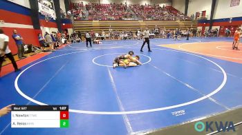 112 lbs Semifinal - Isaac Newton, Team Tulsa Wrestling Club vs Ayreson Reiss, Keystone Kids