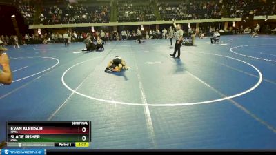 98 lbs Semifinal - Slade Risher, Iowa vs Evan Kleitsch, Iowa