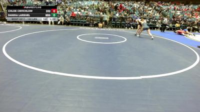 140 lbs Round Of 16 - Chloe Critchlow, Grantsville vs Danika Larsuel, Marina