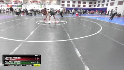 184 lbs Champ. Round 2 - Lenton Patrick, Cleary University vs Malakai Owens, Wayland Baptist (Texas)