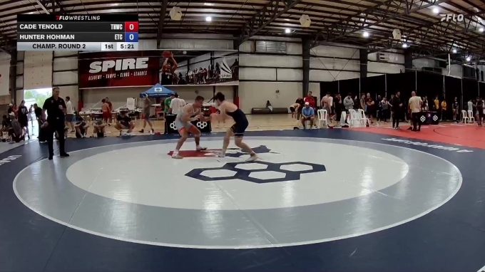 79 kg Champ. Round 2 - Cade Tenold, Tar Heel Wrestling Club vs Hunter ...
