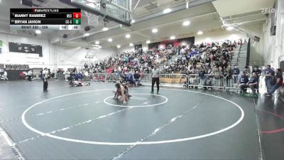 126 lbs Cons. Round 2 - Manny Ramirez, Western vs Bryan Javion, Calvary Chapel/SA