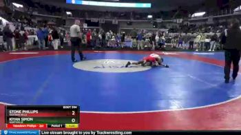 7 lbs Semifinal - Kiyan Simon, Huntsville vs Stone Phillips, Vestavia Hills