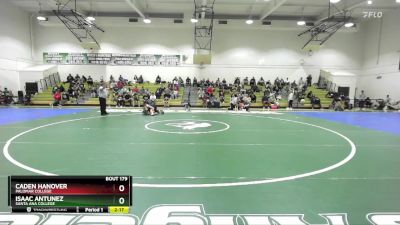 125 lbs Cons. Semi - Isaac Antunez, Santa Ana College vs Caden Hanover, Palomar College