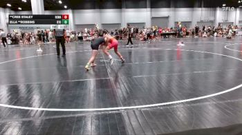 90 lbs Cons. Round 3 - Ella **Robbins, Bison Takedown Club vs **Cree Staley, Red Cobra Wrestling Academy