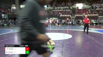 130 lbs Cons. Round 5 - Robert Naylor, Lockwood Wrestling Club vs Wyatt Turner, Dickinson Wrestling Club