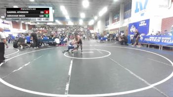 150 lbs Champ. Round 2 - Abraham Meza, St. Joseph/Santa Maria vs Gabriel Atkinson, Liberty (Bakersfield)