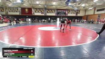 184 lbs Champ. Round 1 - Mathew Casado, Sierra College vs Vince Marin, Delta College