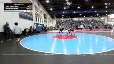 144 Boys Quarterfinal - Nathan Torres, Brawley vs Jake Sakofsky, Torrey Pines