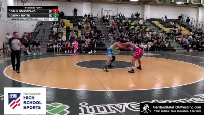 Boys-150 lbs Round 1 - Orlin Solorzano, Clarke`s Dream Team vs Delvan Rotte, Kovach`s Conquerers