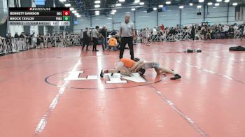 72 lbs Round 2 - 10:30am Friday - Brock Taylor, POWA vs Bennett Dawson, Oklahoma Elite