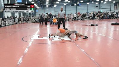 72 lbs Round 2 - 10:30am Friday - Brock Taylor, POWA vs Bennett Dawson, Oklahoma Elite