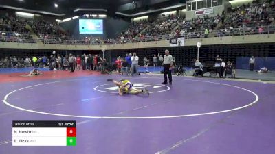 74 lbs Round Of 16 - Nolan Hewitt, Bellwood, PA vs Bentley Ficks, Milton, PA