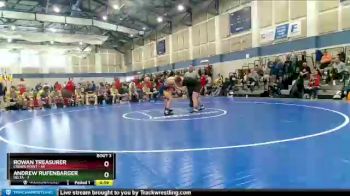 150 lbs Round 2 (4 Team) - Rowan Treasurer, Crown Point vs Andrew Rufenbarger, Delta