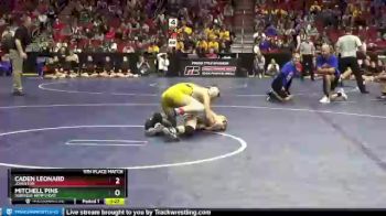 3A-106 lbs 5th Place Match - Caden Leonard, Johnston vs Mitchell Pins, Dubuque Hempstead