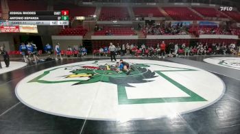 132 lbs Round 3 - Semis (4 Team) - Joshua Rhodes, Conroe Caney Creek vs Antonio Esparza, Grand Prairie