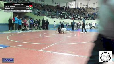 120 lbs Consi Of 32 #1 - Vincil Banks, Shawnee Wrestling vs Jaxton Bay, Perry