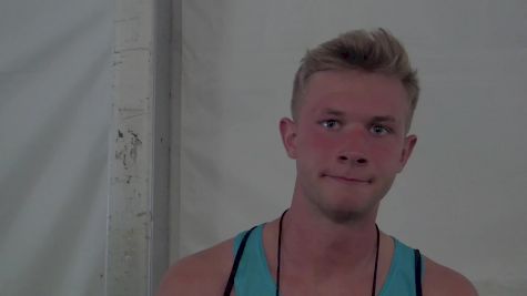 Josh Kerr after auto qualifying for the 1500 final