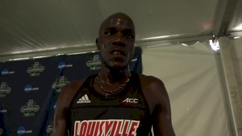 Edwin Kibichy after blasing 833 to win NCAA steeple prelim