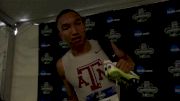 Donavan Brazier after blasting second fastest junior time ever in NCAA prelim