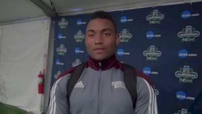 Curtis Thompson after winning the javelin