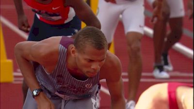Men's 800m, Heat 1 - Brandon McBride jogs 1:45