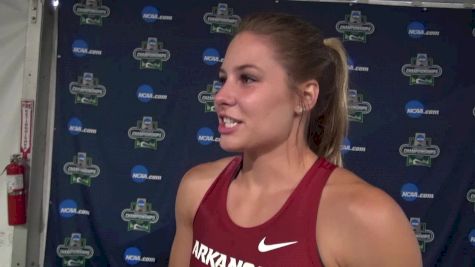 Freshman Lexi Weeks becomes first woman to win indoor and outdoor pole vault titles in the same year since 2010