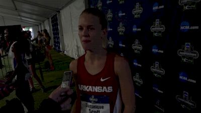 Dom Scott after her first outdoor NCAA title