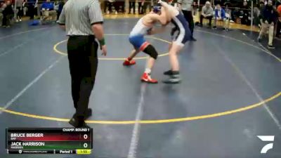 126 lbs Champ. Round 1 - Jack Harrison, Madison vs Bruce Berger, Bay