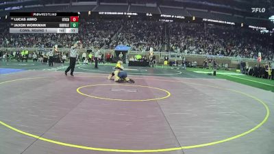 D1-138 lbs Cons. Round 1 - Jaxon Workman, Hudsonville HS vs Lucas Abro, Utica HS