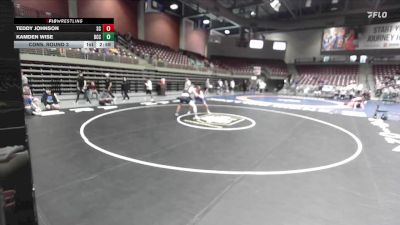174 lbs Cons. Round 3 - Kamden Wise, Barton Community College vs Teddy Johnson, Snow College