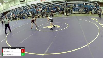 14U Boys - 84 lbs Champ. Round 1 - Landon Wheelan, Moen Wrestling Academy vs Jacob Haslett, Lapeer Wrestling Club