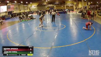 126 lbs Quarterfinal - Keyona Apodaca, Elko vs Angelina Doral, Legacy