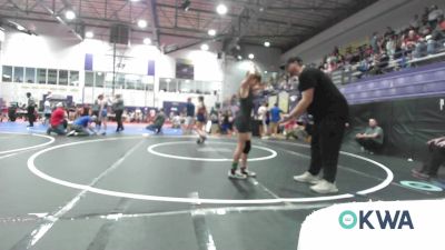 76 lbs Semifinal - Brinley Leyba, Team Tulsa Wrestling Club vs Branson Burkhalter, Cleveland Takedown
