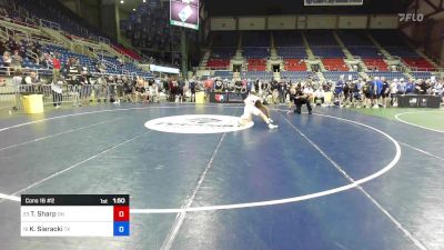 132 lbs Cons 16 #2 - Trent Sharp, OH vs Keagan Sieracki, TX